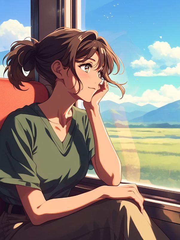 奔向自由的头像女