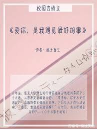 爱你是我遇见最好的事全文免费